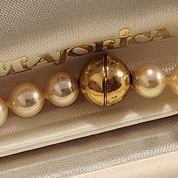 VINTAGE MAJORICA PEARL BEADED BRACELET in Box 7" - Picture 8 of 12